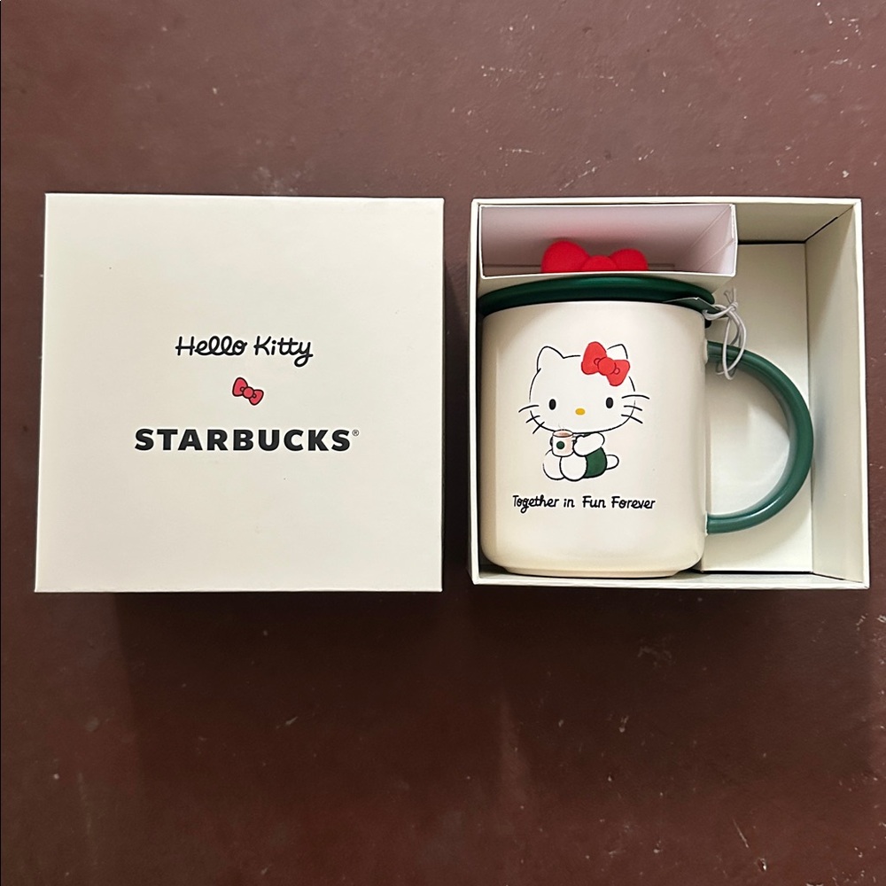 Hello Kitty + Starbucks Mug w/ Rubber Top